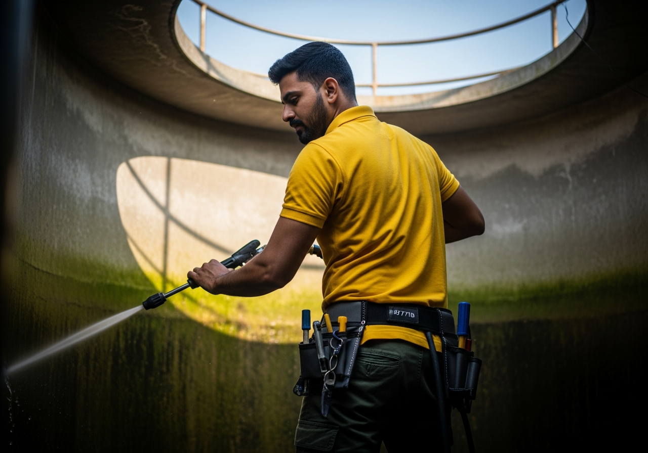 Overhead Tank Cleaning