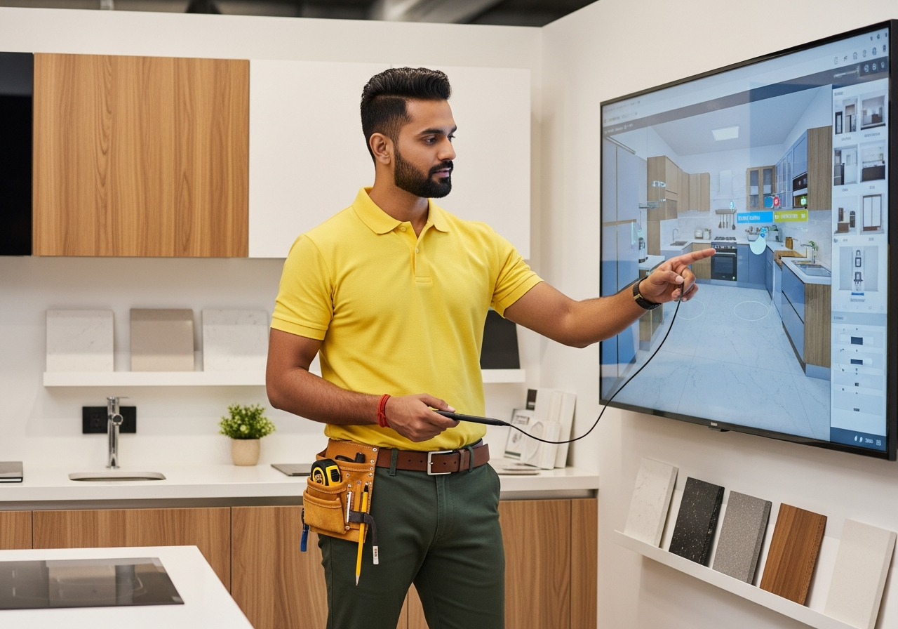 Custom 3D Kitchen Design