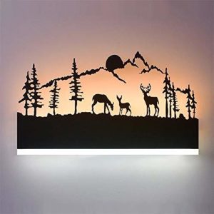 Smartway ® -15W Wall Led Lamp Rectangle, 3 Deer (Warm White + White)